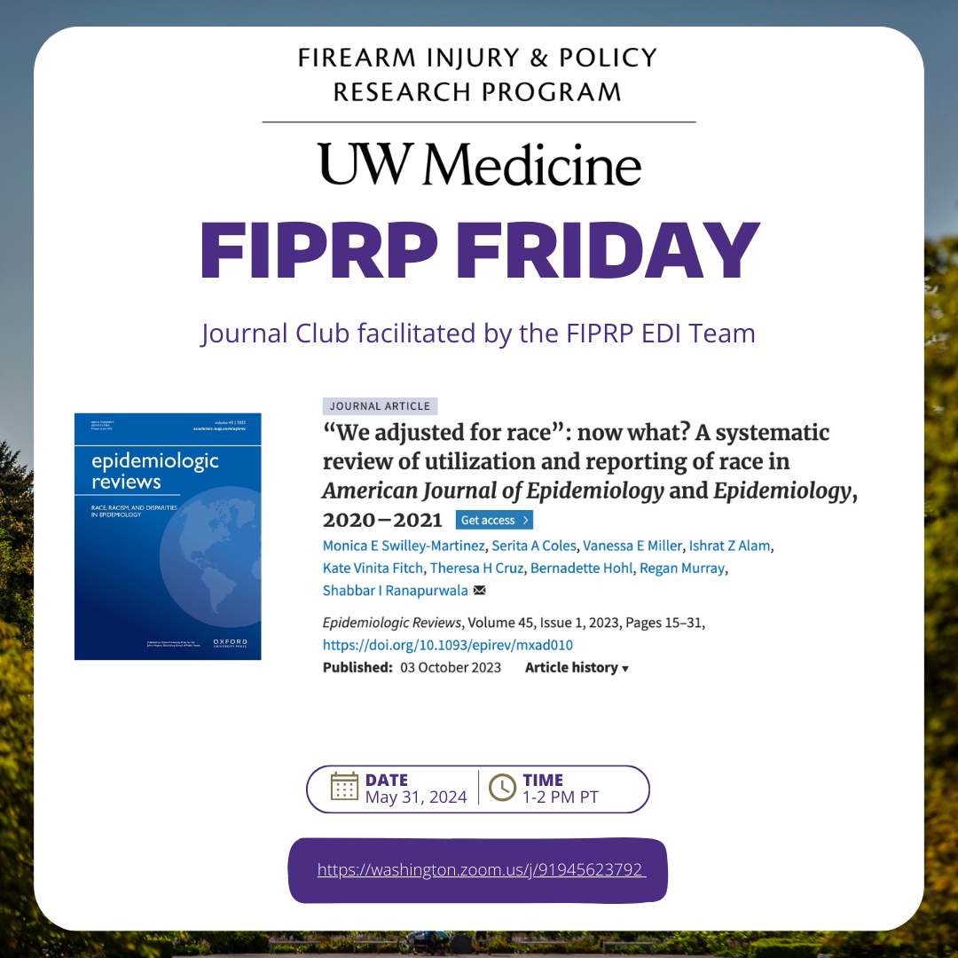 Flyer for May FIPRP Friday